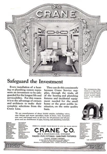1920 Crane: Safeguard the Investment Vintage Print Ad - Picture 1 of 1