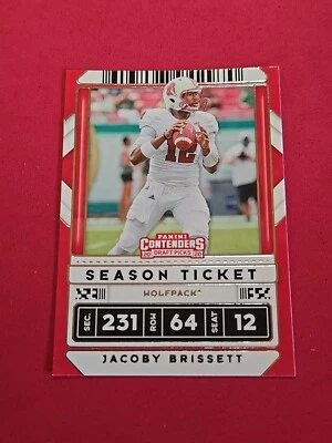 2020 Jacoby Brissett Panini Contenders Draft Picks Season Ticket #44 - Image 1 of 2