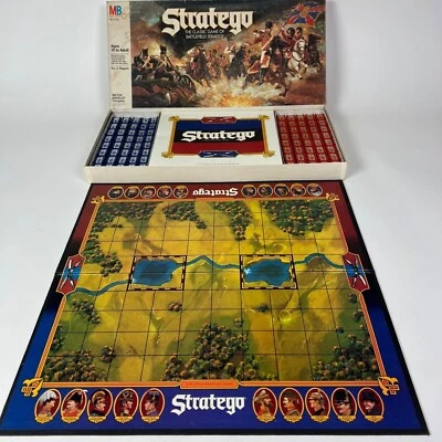 Vintage Milton Bradley 1986 Stratego Board Game 80 Pieces Excellent Condition - Image 1 of 4