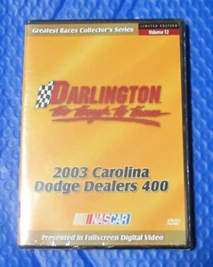DARLINGTON SPEEDWAY TO TO TO TO ZAME DVD 2003 CAROLINA DODGE DEALERS 400 NEU - Bild 1 von 3