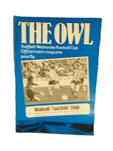SHEFFIELD WEDNESDAY V WALSALL - LEAGUE CUP RD 3 - 25/10/1977 - Picture 1 of 1