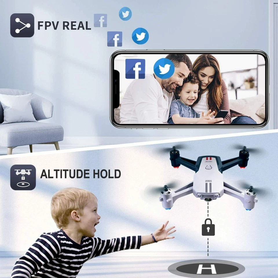 4DRC V15 neue RC-Drohne mit 6k HD-Kamera WIFI FPV Quadcopter-Drohne - Image 1 of 4