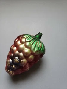 Vintage mundgeblasene Glas Trauben Weihnachtsschmuck - Bild 1 von 6
