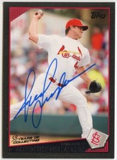 2009 Topps St. Louis Cardinals Black Parallel /58 #527 Jason Isringhausen Auto