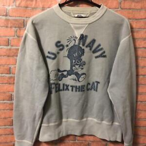 TOYS McCOY FELIX THE CAT Sweatshirt grau Größe M gebraucht aus Japan