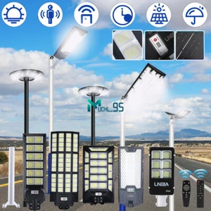8700W 11000W Commercial Super Large Solar Street Lights Outdoor Dusk to Dawn+Rod - Picture 1 of 171