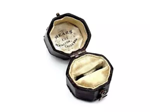 Raro Antiguo Art Nouveau/Art Deco Anillo Estuche Joyero Caja - Imagen 1 de 5
