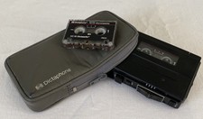 Vintage Dictaphone Hand Held Recorder Model 3232 Includes 2 Tapes And Case