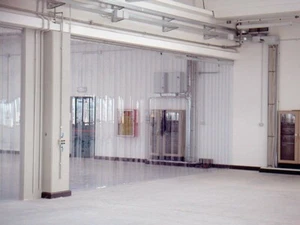 Maßgeschneiderte Transparente PVC Streifen Türvorhang - Bild 1 von 4