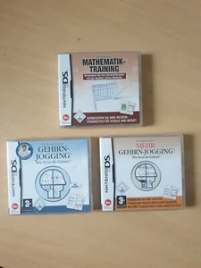3 x Nintendo DS Spiele: Mathematik-Training + GehirnJog. + Mehr GehirnJog. - Bild 1 von 10