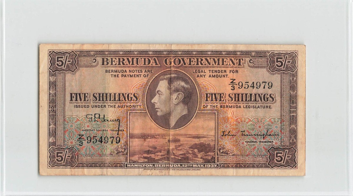 1937 Year Banknote Bermudian Paper Money for sale | eBay