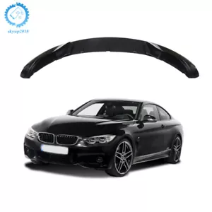 Kit de labios divisores de parachoques delantero de plástico negro brillante para BMW F32 F33 F36 2014-2020 - Imagen 1 de 18