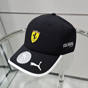 Gorra Ferrari Scuderia F1 Racing negra Puma Celsius Miami Limited 2025 nueva con etiquetas - Imagen 1 de 4
