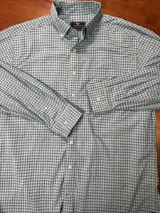 Vineyard Vines Performance Shirt Uomo Taglia Large Vestibilità Classica Murray Shirt Blu - Foto 1 di 12