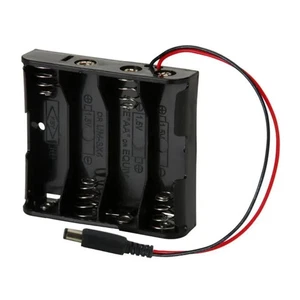 Portapilas Battery holder 4xAA Porta 4 Pilas LR06 AA conector DC Arduino SP P316 - Bild 1 von 1