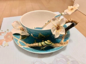 Juego de té Van Gogh colección Franz, incluye taza de té, plato, cuchara, instrucciones - Imagen 1 de 7