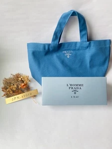 PRADA Mini Tote Canvas Bag Light Blue Women's Mini Bags New Japan Novelty 2024 - Picture 1 of 15