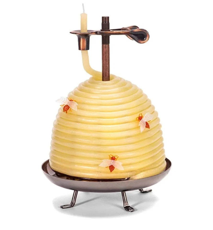 70-Hour Beehive Candle, Eco-friendly Natural Beeswax with Cotton Wick - Image 1 of 4