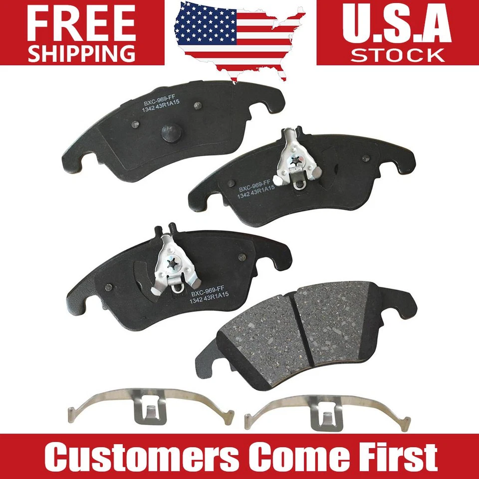 Juego de pastillas de freno de disco delanteras para Mercedes-Benz C250 2012 2013 2014 2015 Foto 1 de 3