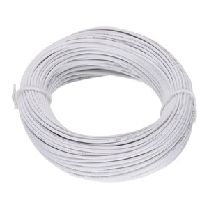 UL1007 24AWG Gauge Stranded Hook-Up Wire PVC Tinned Copper Wire 30m/100ft White - Picture 1 of 7