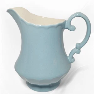 Jarrón jarra vintage de cerámica azul verdadero Metlox Poppytrail Vernon años 60 EE. UU. 48 oz - Imagen 1 de 11