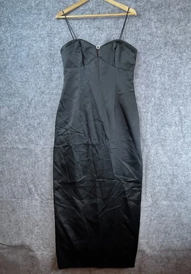 Винтажный De Laru на Sheila Yen платье 11 черный спагетти ремень LBD вечернее платье - Изображение 1 из 4