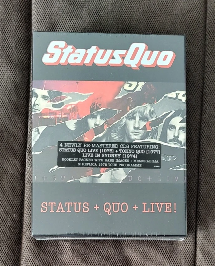 CD - STATUS QUO - STATUS + QUO + LIVE ! -  BOXSET 4 CD NUOVO SIGILLATO  2014 - Immagine 1 di 3