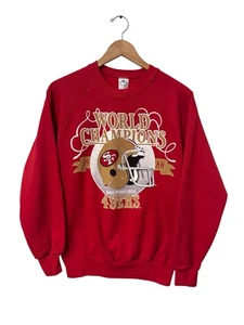 Vintage 80s San Francisco 49ers NFL Champions 1988 Crewneck Sweater Size Medium - Bild 1 von 4