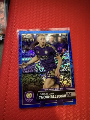 2023 Topps Chrome MLS Dagur Dan Thorhallsson Blue Mini Diamond /199 ROOKIE - Image 1 of 2