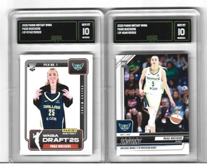 Paige Bueckers 2025 Panini Instant WNBA Rookie 2 Card Lot  Wings Graded Gma 10 - Picture 1 of 1