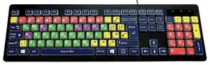 ACCURATUS Papan Kekunci USB Rainbow 2 Kanak-Kanak Warna-Warni, Kontras Tinggi - Picture 1 of 3