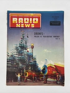 Radio News Magazine • Oktober 1946 Drohnen "Druckknopf" Kriegsführung Ausgabe Vol. 36 - Bild 1 von 10