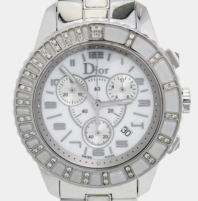 Кварцевые женские часы с хронографом Dior Christal Diamond MOP CD114311 39 мм - Изображение 1 из 4