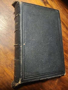 1890 19th Century 1800s Holy Bible English London Teachers Ed Leather Bound - Picture 1 of 9