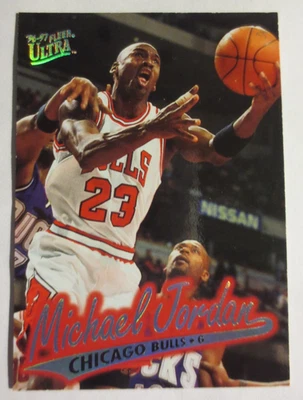 Tarjeta Michael Jordan 96-97 Fleer Ultra #16 como nueva Chicago Bulls Salón de la fama Foto 1 de 2