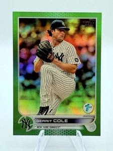 2022 Topps 1a edizione Gerrit Cole #35 Bookend Green Foil Yankees 150/150 - Foto 1 di 2