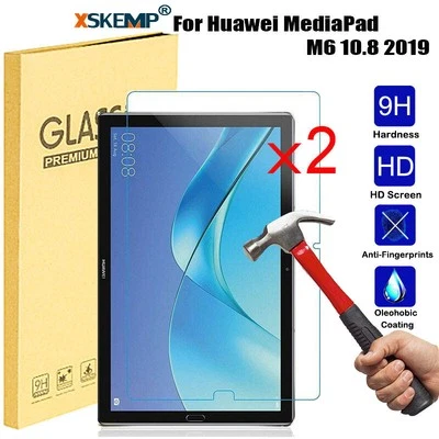 2Pcs For Huawei Mediapad T1 T3 M5 M6 Tablet 9H Tempered Glass Screen Protector - Image 1 of 4