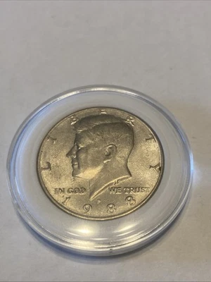 1988-P Kennedy Half Dollar Circulated Coin, No FG. - Image 1 of 3