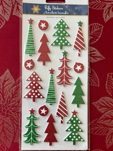 ULTIMO 1 - ADESIVI 3D ALBERI DI NATALE GLITTER - SPEDIZIONE GRATUITA - Foto 1 di 1