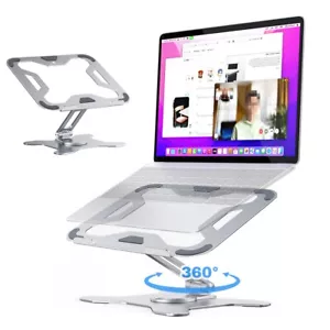 Laptop Stand for Desk, Adjustable Computer Stand with 360° Rotating Base - Picture 1 of 10