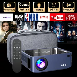 XGODY Tragbar Projektor 4K 8K HD WiFi Bluetooth Android Beamer Kino Mit Leinwand - Bild 1 von 11