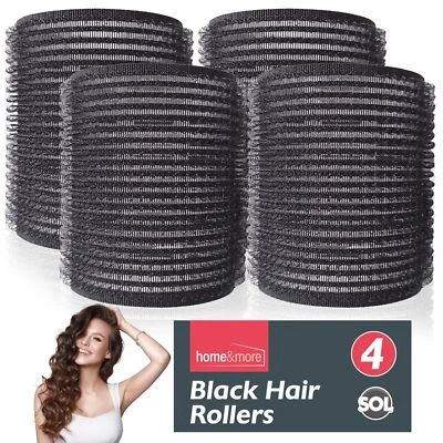 4-12 Hair Rollers Self Grip Large Set Heatless Bouncy Wave Curlers Cling Styling - Image 1 of 4