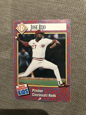 1991 Sports Illustrated for Kids Insert #240 Jose Rijo Cincinnati Reds - Image 1 of 2