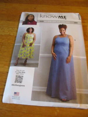 KNOW ME R11893 Brittany J. Jones Misses Dress Pattern Size W2 (20W-28W) UNCUT - Image 1 of 2