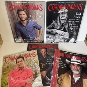 Cowboys + Indians Magazines Western 2015 Vol 23 Nos 3+5+6+7+8 Kid Rock Eastwood - Picture 1 of 24