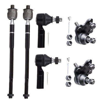 6pcs Front Lower Ball Joint Steering Tie Rod End For 1998-2002 Chevrolet Prizm - Image 1 of 4