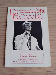 David Bowie world convention 83 Programme - Picture 1 of 7