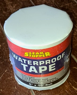Leak Stopper Rubber Flexx Waterproofing & Seam Tape (4" x 10' Roll) #4602-GA