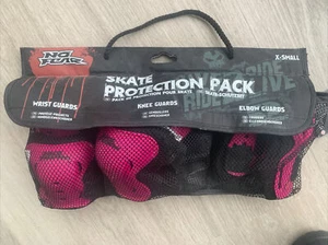 No Fear Skate Protection Pack Knee, Elbow & Wrist Guards - Pink - X-Small - Picture 1 of 13