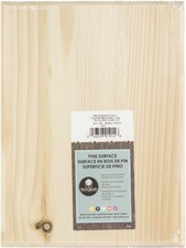 Pine Rectangle Plaque-9"X12"X. 63" -1914